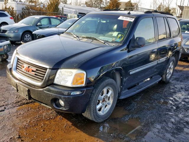 1GKDT13S342309925 - 2004 GMC ENVOY BLACK photo 2