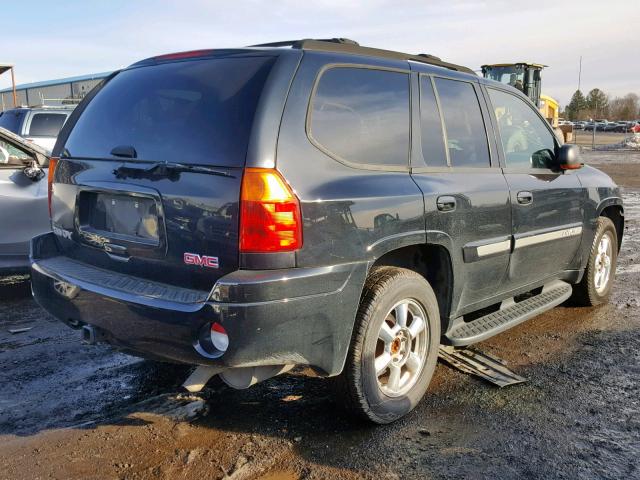 1GKDT13S342309925 - 2004 GMC ENVOY BLACK photo 4