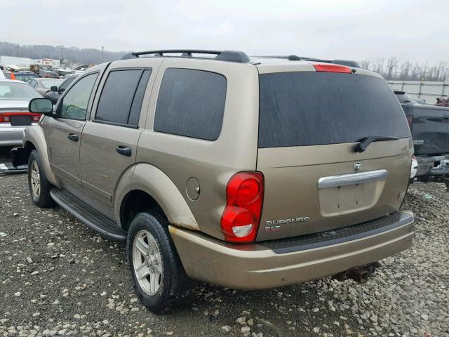 1D4HB48D65F590370 - 2005 DODGE DURANGO SL TAN photo 3