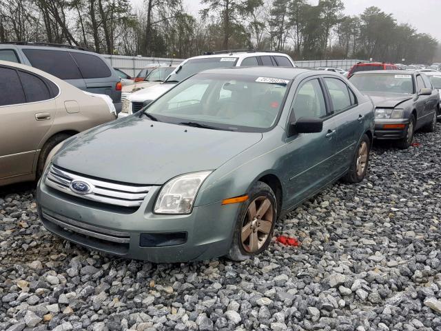 3FAHP06Z66R119190 - 2006 FORD FUSION S GREEN photo 2