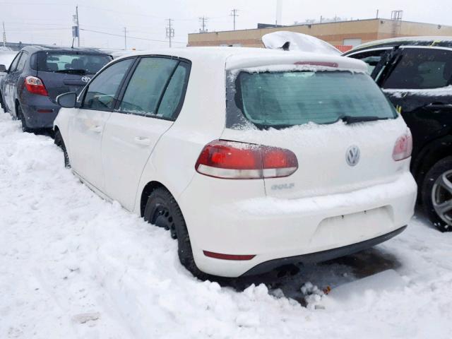WVWDA7AJ5CW053762 - 2012 VOLKSWAGEN GOLF 白色 照片 3