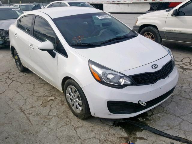 KNADM4A34F6492458 - 2015 KIA RIO LX WHITE photo 1