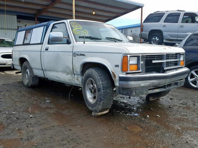 1B7FN14M6HS316436 - 1987 DODGE DAKOTA WHITE photo 1