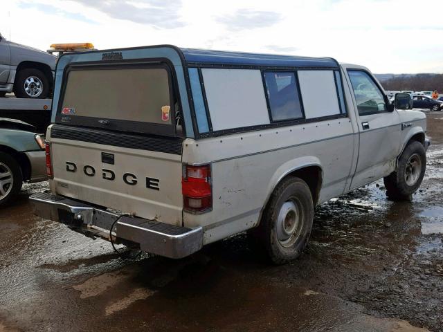 1B7FN14M6HS316436 - 1987 DODGE DAKOTA WHITE photo 4