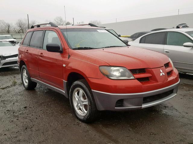 JA4LZ31F74U052225 - 2004 MITSUBISHI OUTLANDER RED photo 1