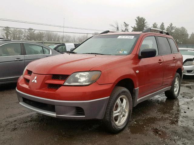 JA4LZ31F74U052225 - 2004 MITSUBISHI OUTLANDER RED photo 2