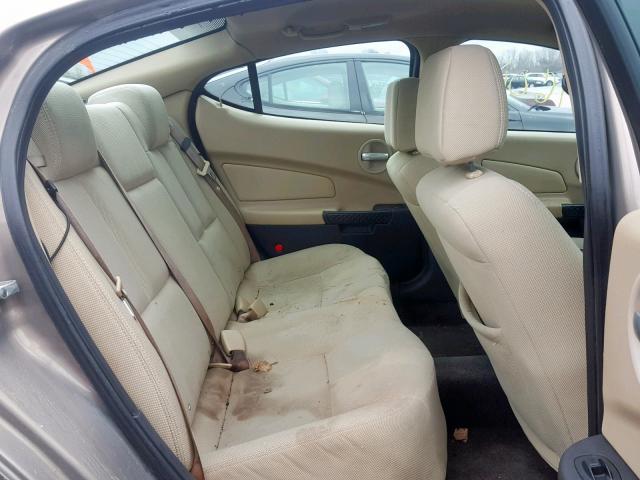 2G2WP552571114298 - 2007 PONTIAC GRAND PRIX TAN photo 6