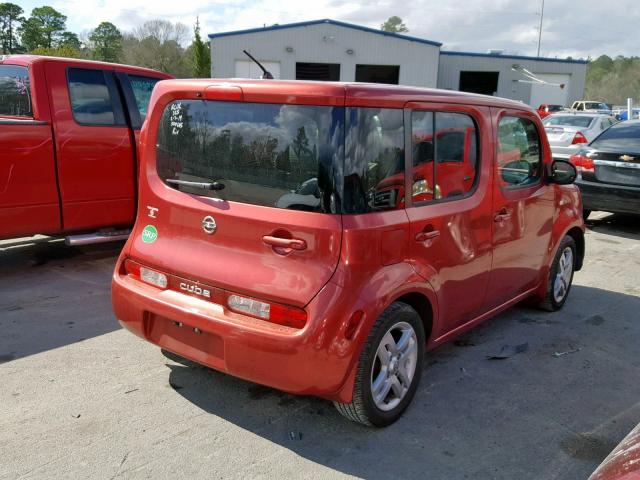 JN8AZ28R49T121977 - 2009 NISSAN CUBE BASE RED photo 4