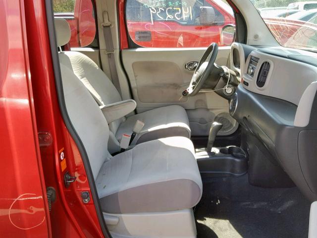 JN8AZ28R49T121977 - 2009 NISSAN CUBE BASE RED photo 5