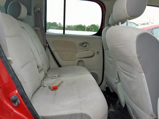 JN8AZ28R49T121977 - 2009 NISSAN CUBE BASE RED photo 6