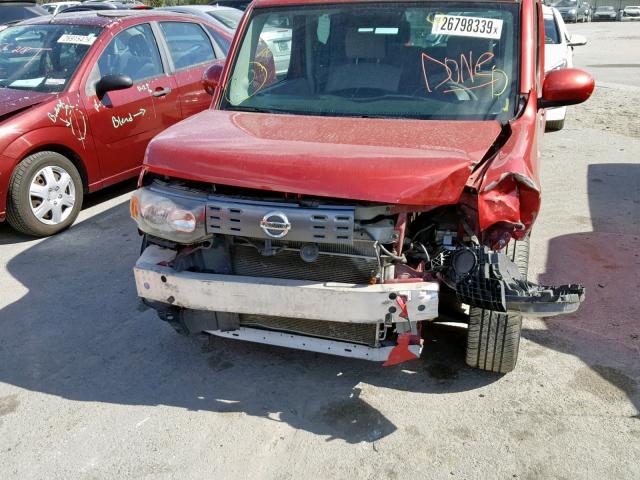 JN8AZ28R49T121977 - 2009 NISSAN CUBE BASE RED photo 9