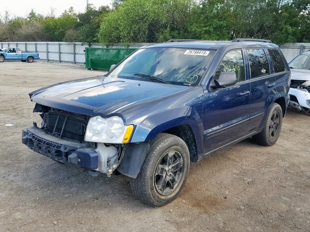 1J4HR58246C115584 - 2006 JEEP GRAND CHER BLUE photo 2