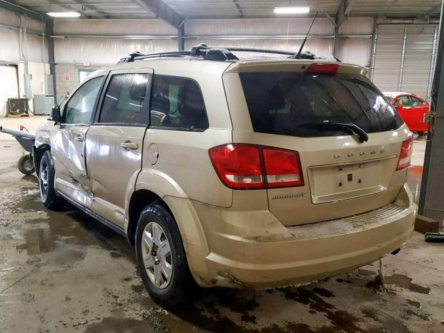 3D4PG4FB1BT524812 - 2011 DODGE JOURNEY EX GOLD photo 3