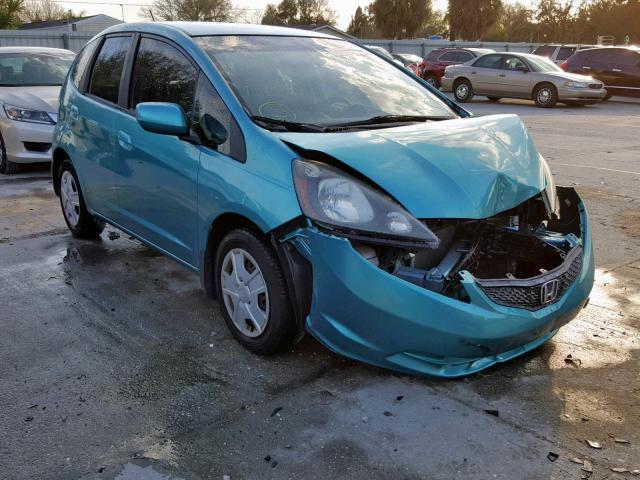 JHMGE8H35DC027212 - 2013 HONDA FIT TEAL photo 1