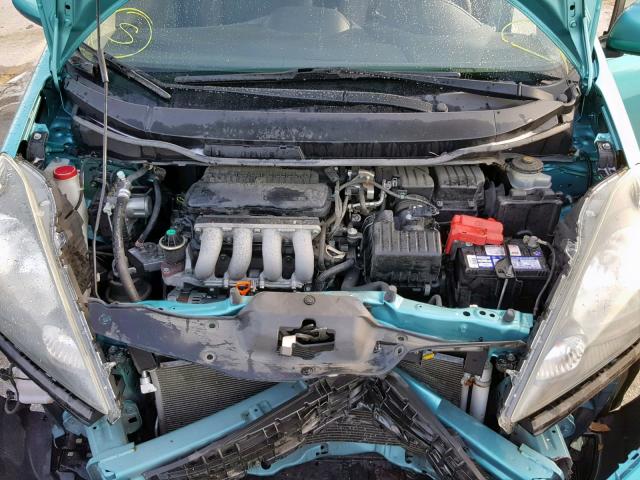 JHMGE8H35DC027212 - 2013 HONDA FIT TEAL photo 7