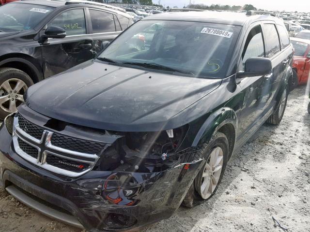 3C4PDCBG4HT537323 - 2017 DODGE JOURNEY SX BLACK photo 2