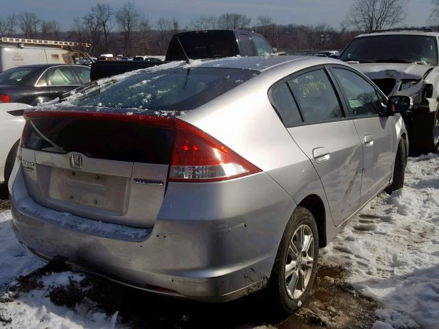 JHMZE2H71AS003662 - 2010 HONDA INSIGHT EX SILVER photo 4