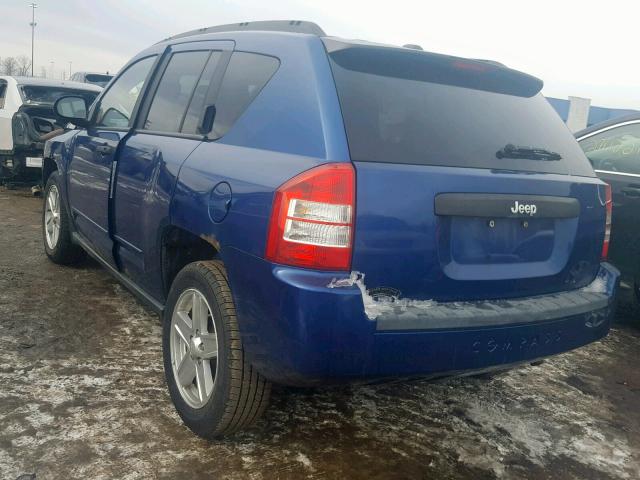1J4FT47BX9D140525 - 2009 JEEP COMPASS SP ლურჯი ფოტო 3