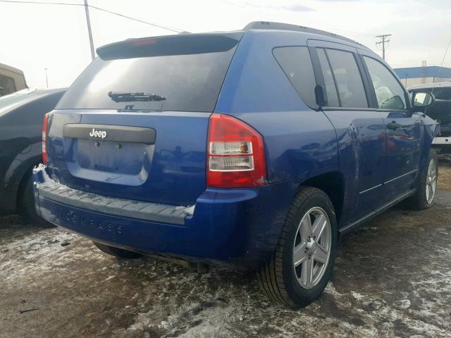 1J4FT47BX9D140525 - 2009 JEEP COMPASS SP BLUE photo 4