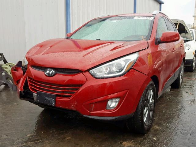 KM8JU3AG0FU011759 - 2015 HYUNDAI TUCSON LIM RED photo 2