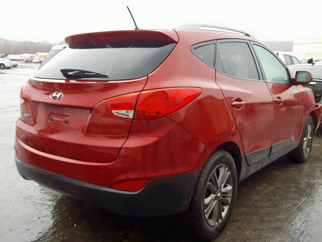 KM8JU3AG0FU011759 - 2015 HYUNDAI TUCSON LIM RED photo 4