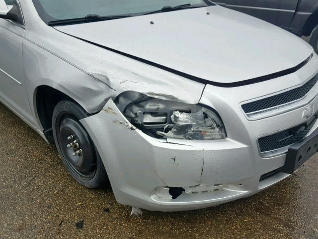 1G1ZC5E02CF101992 - 2012 CHEVROLET MALIBU 1LT SILVER photo 9