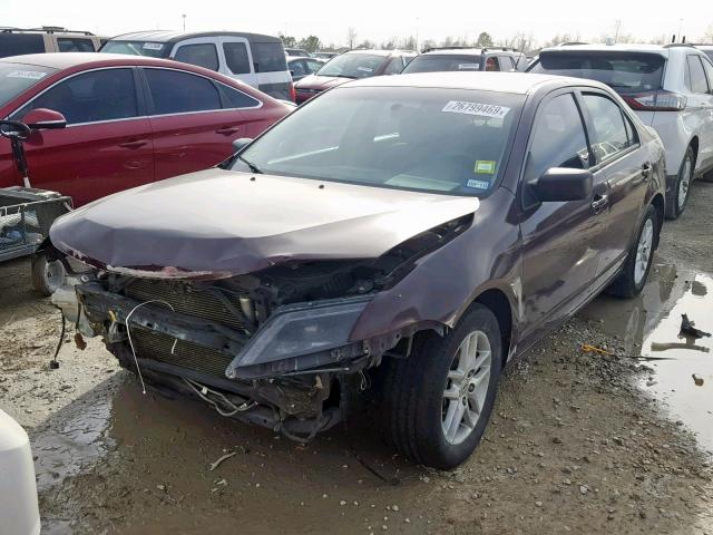 3FAHP0GA3BR273665 - 2011 FORD FUSION S MAROON photo 2