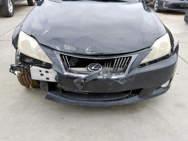 JTHCF5C24A5041711 - 2010 LEXUS IS 250 BLACK photo 9