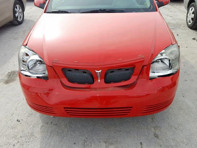 1G2AS18HX97153136 - 2009 PONTIAC G5 RED photo 9