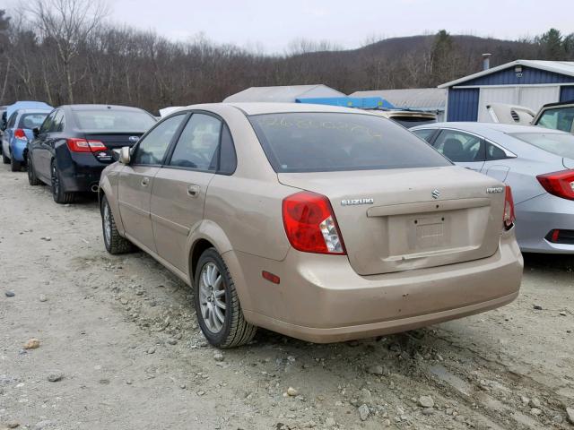 KL5JJ56Z75K193432 - 2005 SUZUKI FORENZA LX BEIGE photo 3