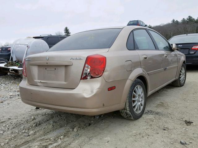 KL5JJ56Z75K193432 - 2005 SUZUKI FORENZA LX BEIGE photo 4