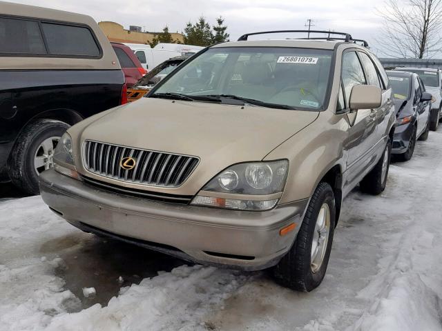 JT6HF10U2X0040740 - 1999 LEXUS RX 300 BEIGE photo 2