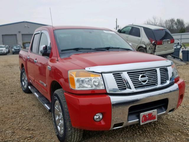 1N6BA0ED1BN308380 - 2011 NISSAN TITAN S RED photo 1