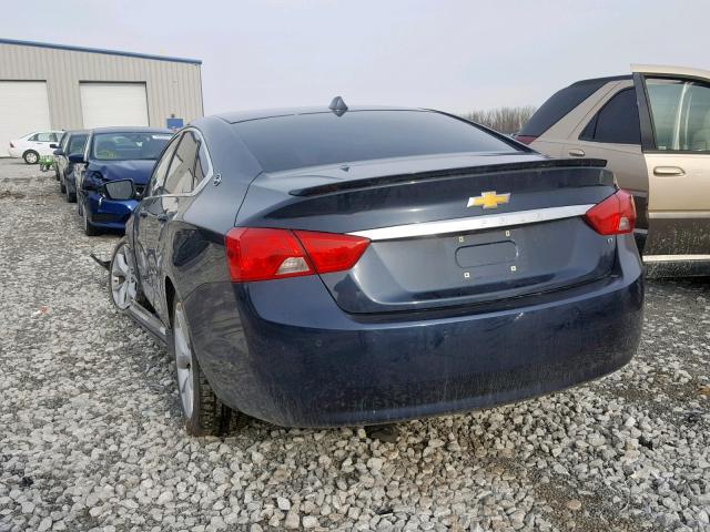 2G1125S35E9104640 - 2014 CHEVROLET IMPALA LT BLUE photo 3