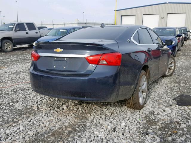 2G1125S35E9104640 - 2014 CHEVROLET IMPALA LT BLUE photo 4