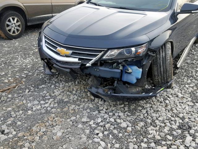 2G1125S35E9104640 - 2014 CHEVROLET IMPALA LT BLUE photo 9