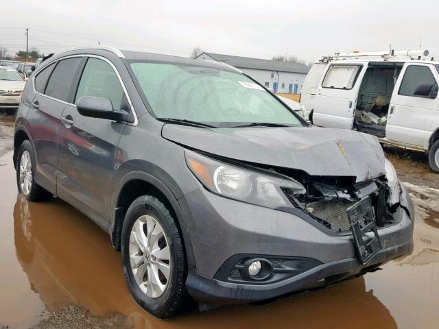 2HKRM4H72CH611515 - 2012 HONDA CR-V EXL GRAY photo 1