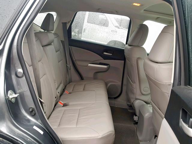 2HKRM4H72CH611515 - 2012 HONDA CR-V EXL GRAY photo 6