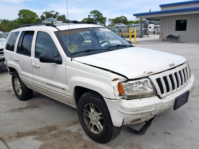 1J4G258N8YC107923 - 2000 JEEP GRAND CHER WHITE photo 1