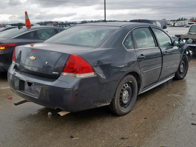 2G1WD5E36E1185643 - 2014 CHEVROLET IMPALA LIM CHARCOAL photo 4