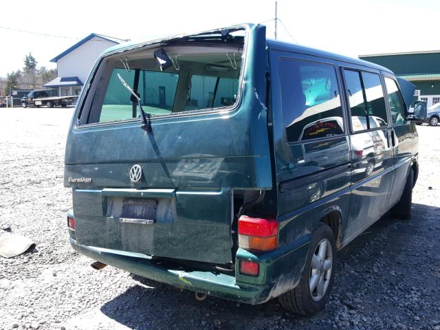 WV2MB47083H039094 - 2003 VOLKSWAGEN EUROVAN MV GREEN photo 4