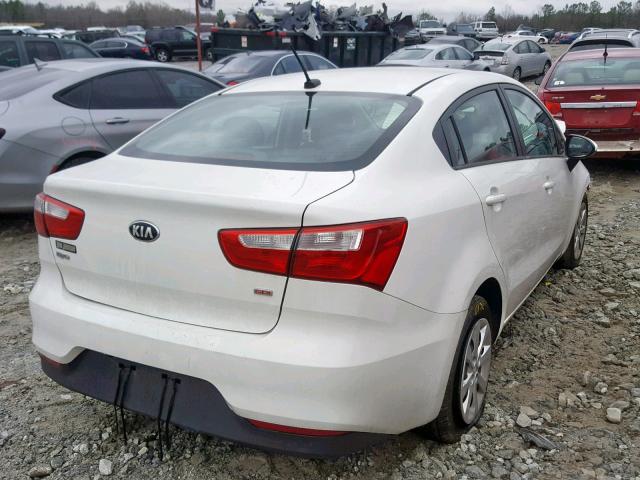 KNADM4A36G6544660 - 2016 KIA RIO LX WHITE photo 4