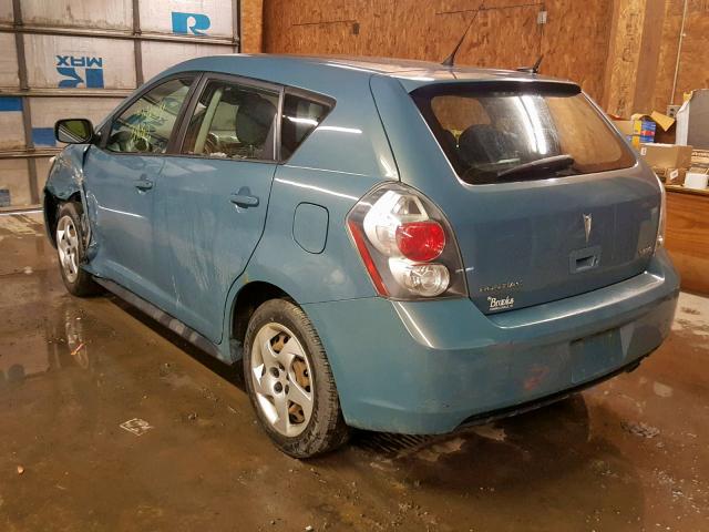 5Y2SL67829Z453589 - 2009 PONTIAC VIBE TURQUOISE photo 3