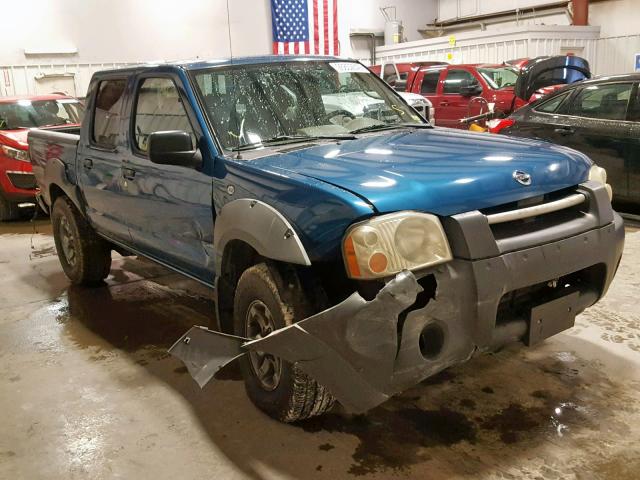 1N6ED27T53C472152 - 2003 NISSAN FRONTIER C BLUE photo 1