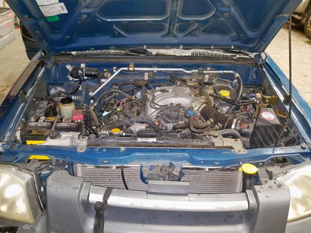 1N6ED27T53C472152 - 2003 NISSAN FRONTIER C BLUE photo 7