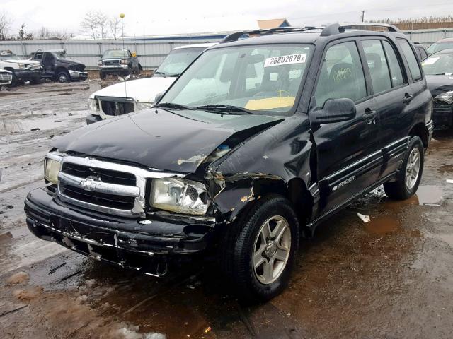 2CNBE634026911558 - 2002 CHEVROLET TRACKER LT BLACK photo 2