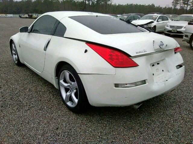 JN1AZ34D96M304313 - 2006 NISSAN 350Z COUPE WHITE photo 3