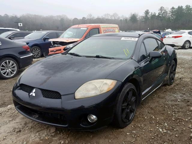 4A3AK44T76E032169 - 2006 MITSUBISHI ECLIPSE SE BLACK photo 2