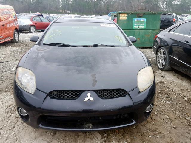 4A3AK44T76E032169 - 2006 MITSUBISHI ECLIPSE SE BLACK photo 9