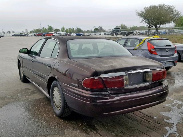 1G4HP54K51U198250 - 2001 BUICK LESABRE CU MAROON photo 3